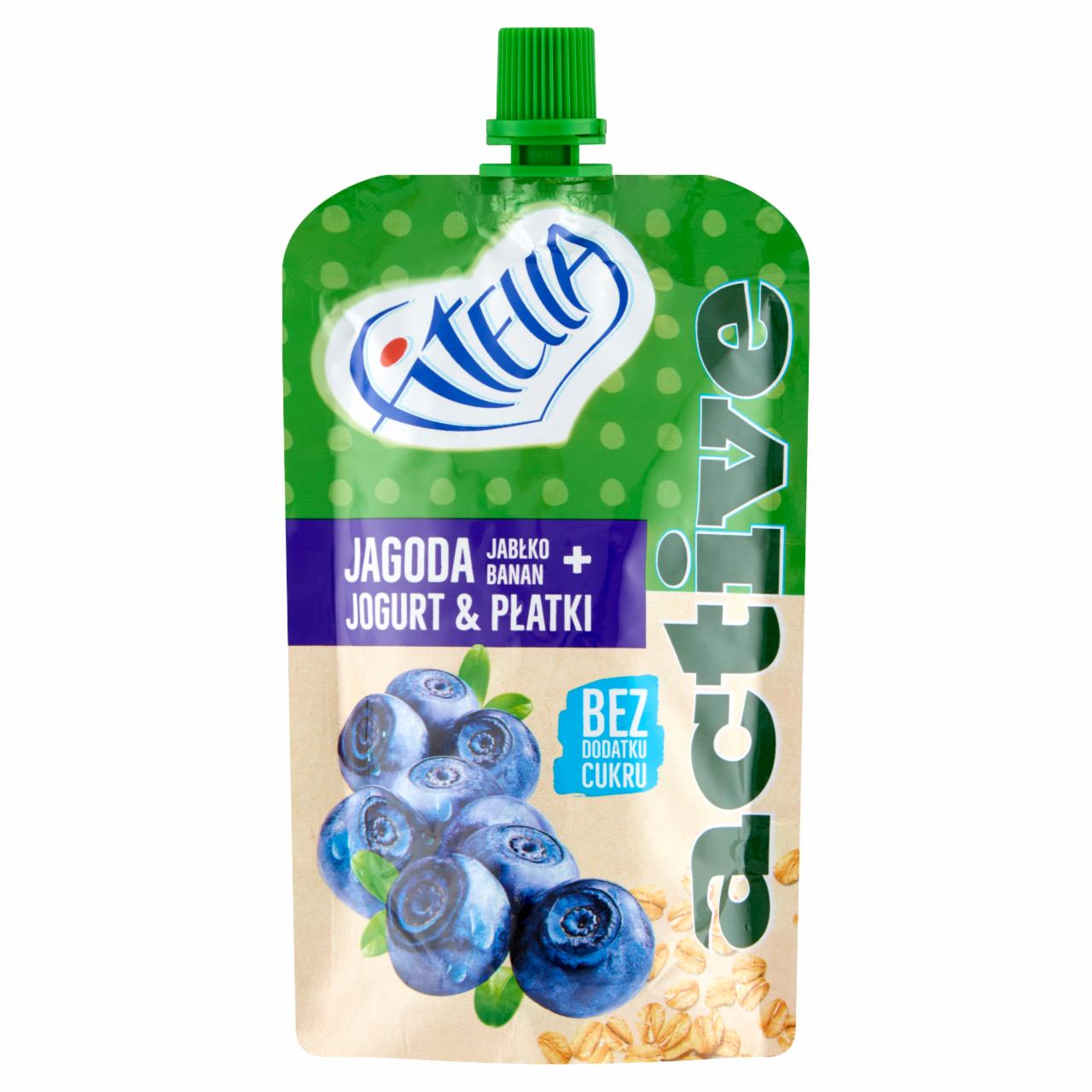 Zdjęcia - Fitella Active Mus jagoda jabłko banan + jogurt & płatki 90 g