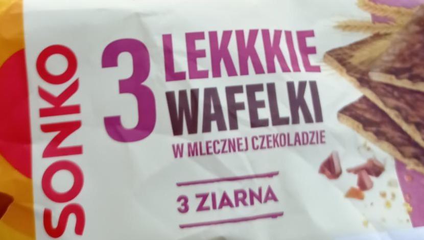 Zdjęcia - Sonkoi 3lekkie wafelki w mlecznej czekoladzie