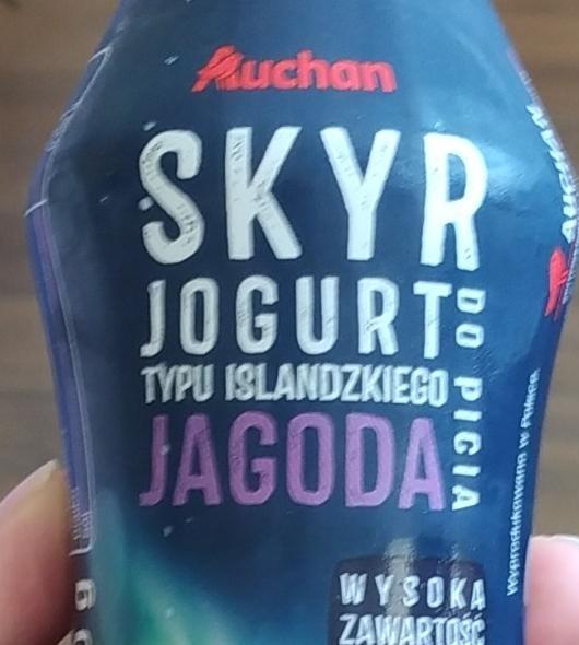 Zdjęcia - Skyr Jogurt typu islandzkiego jagoda Auchan