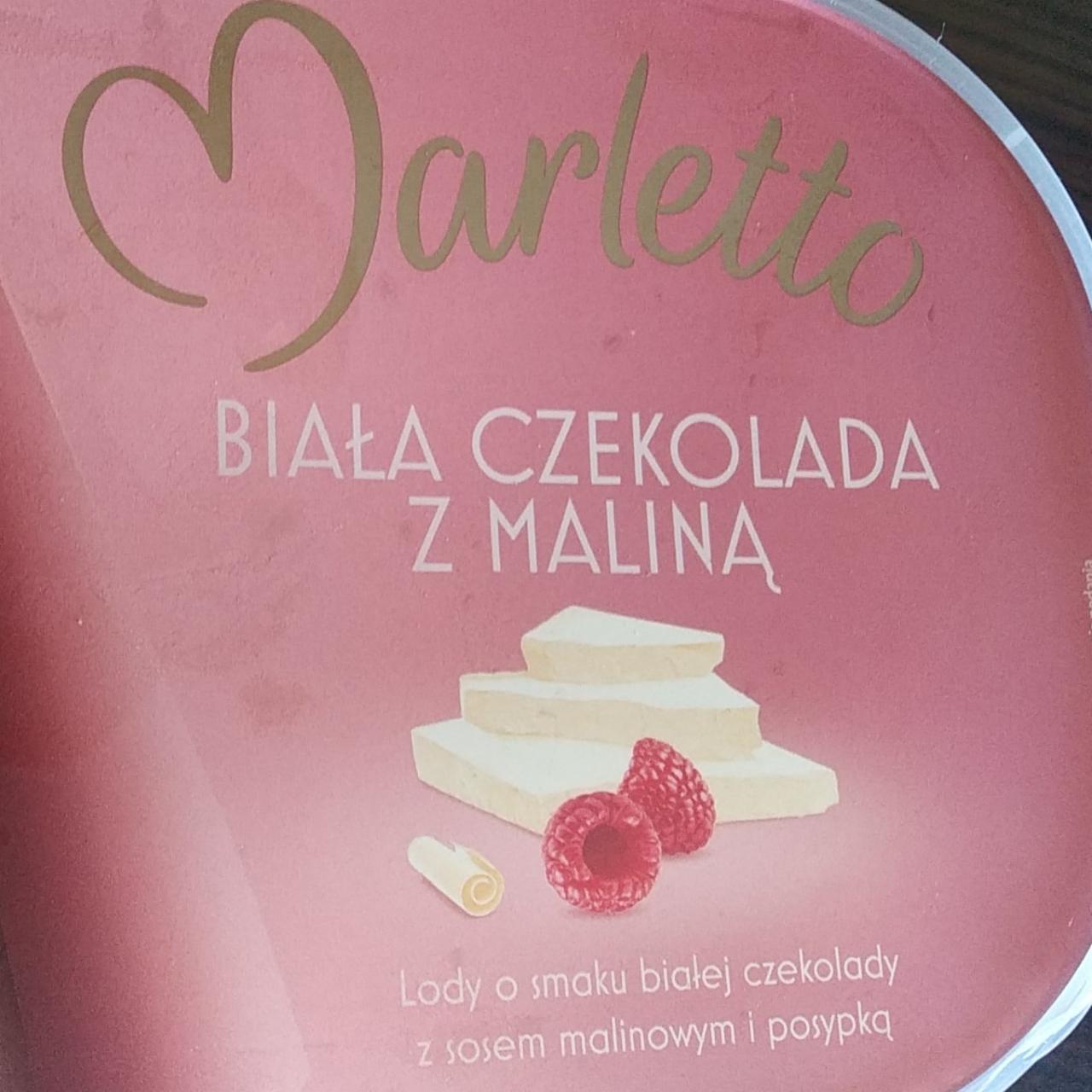 Zdjęcia - Biała czekolada z maliną Marletto