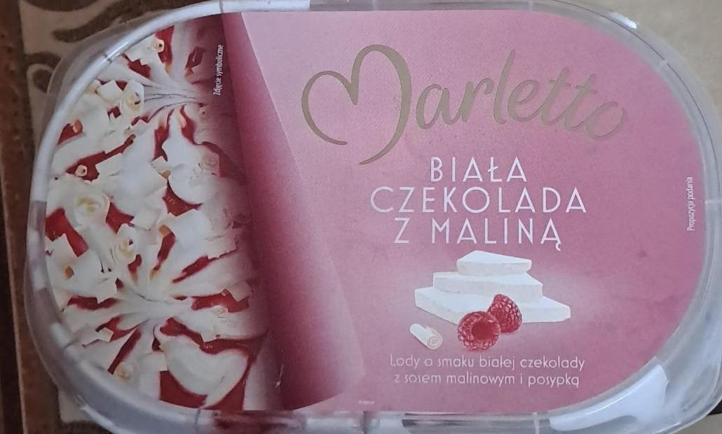 Zdjęcia - Biała czekolada z maliną Marletto