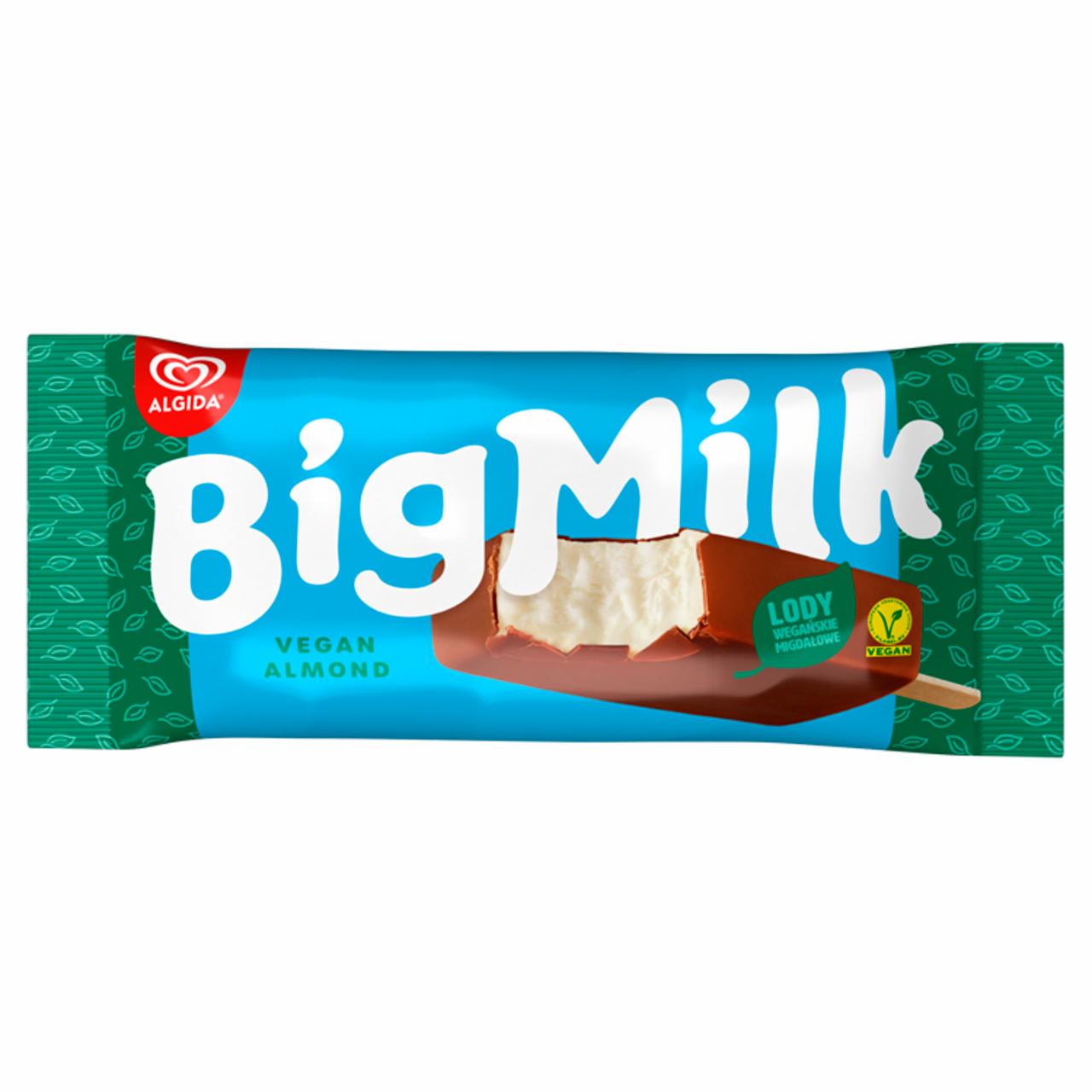 Zdjęcia - Big Milk Lody wegańskie migdałowe waniliowe w polewie o smaku czekoladowym 100 ml