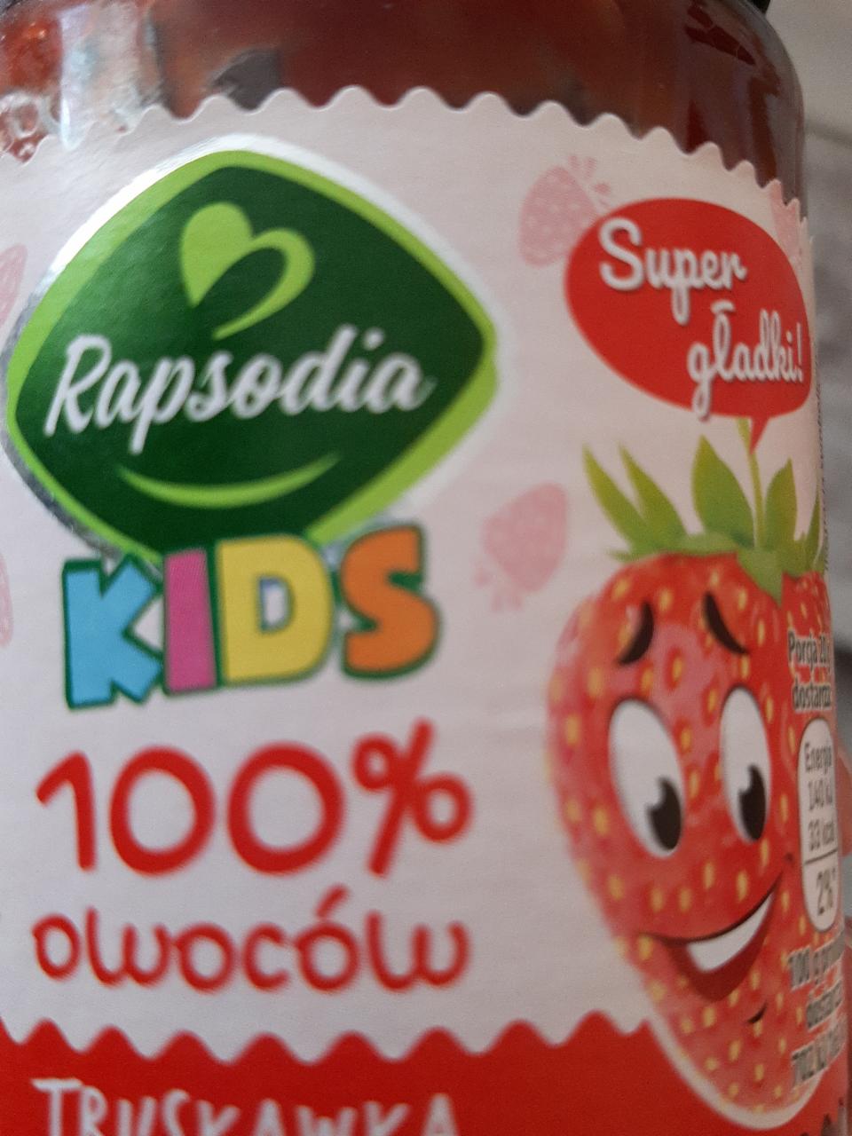 Zdjęcia - Dżem 100% owoców Truskawka Rapsodia Kids