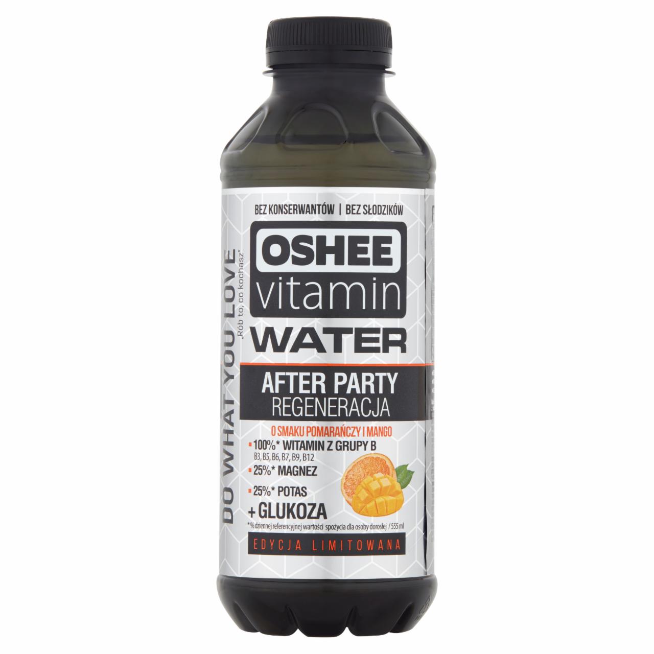 Zdjęcia - Oshee Vitamin Water Napój niegazowany o smaku pomarańczy i mango 555 ml