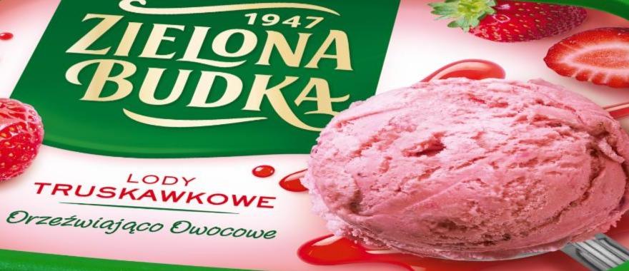 Zdjęcia - Zielona Budka Lody truskawkowe 1000 ml