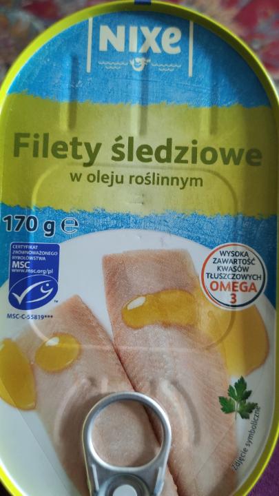 Zdjęcia - Filety śledziowe w oleju roślinnym Nixe