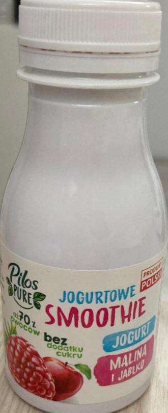 Zdjęcia - Jogurtowe smoothie jogurt malina i jabłko Pilos