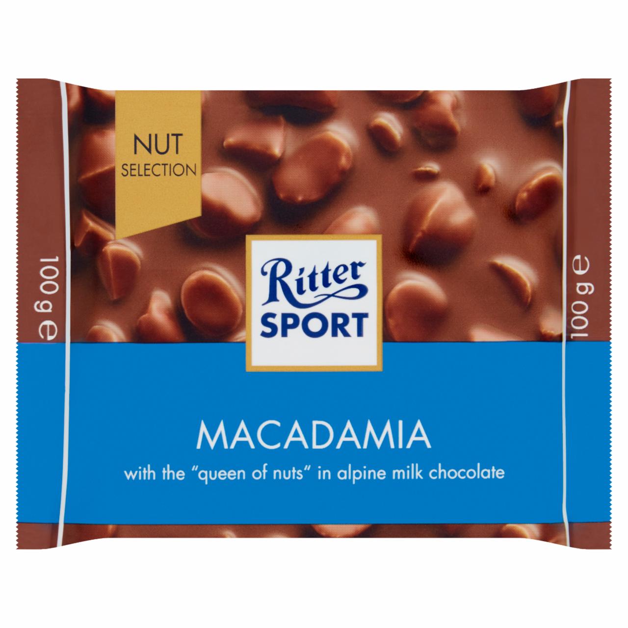 Zdjęcia - Ritter Sport Czekolada mleczna z kawałkami orzechów makadamia 100 g