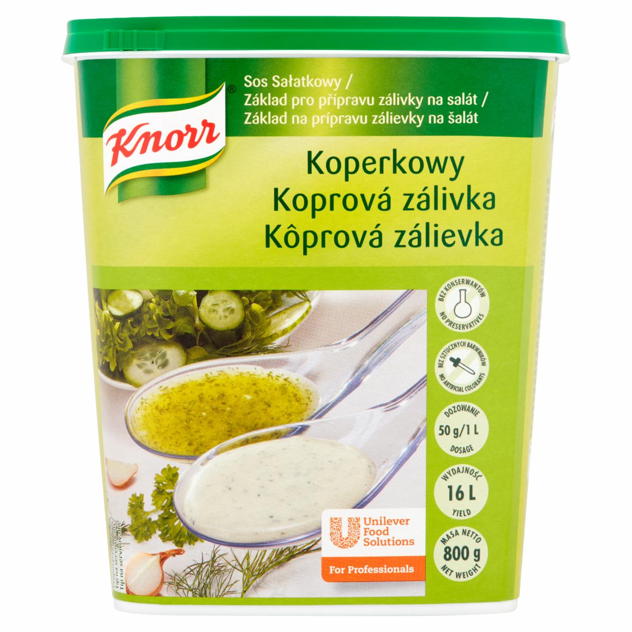 Zdjęcia - Knorr Sos sałatkowy koperkowy 800 g