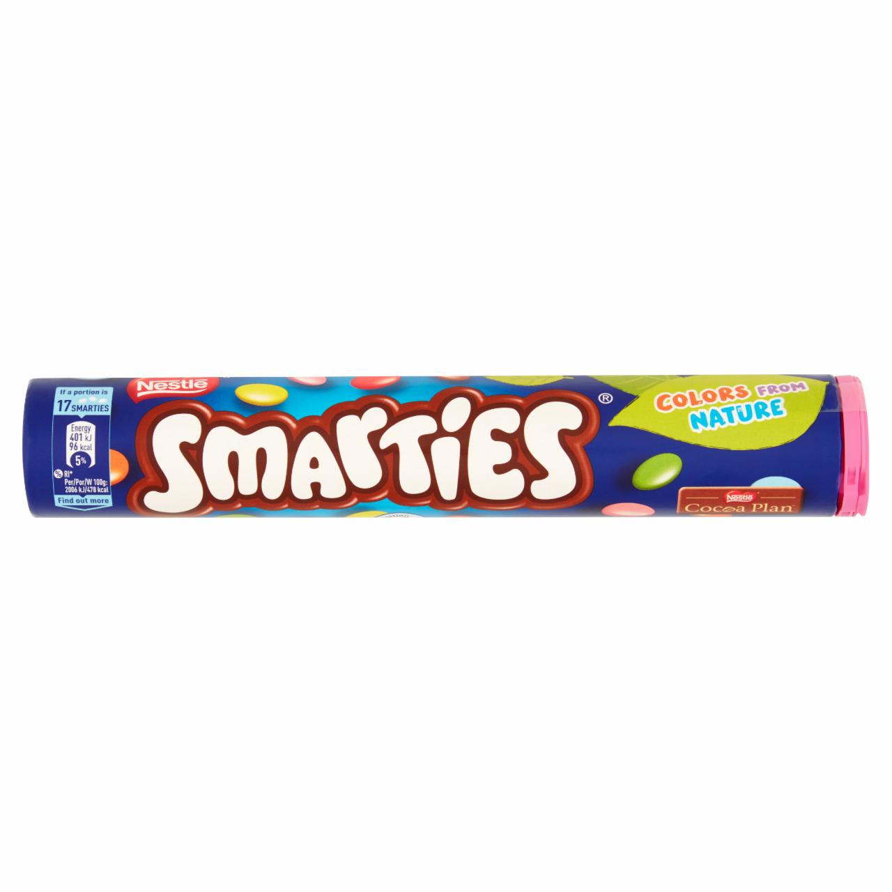 Zdjęcia - Smarties Mleczna czekolada w chrupiących cukrowych skorupkach 130 g