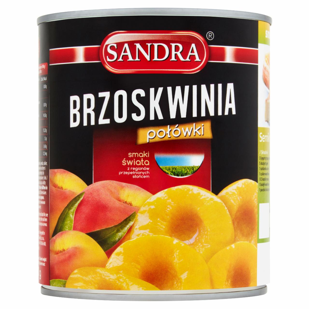 Zdjęcia - Brzoskwinie połówki Sandra