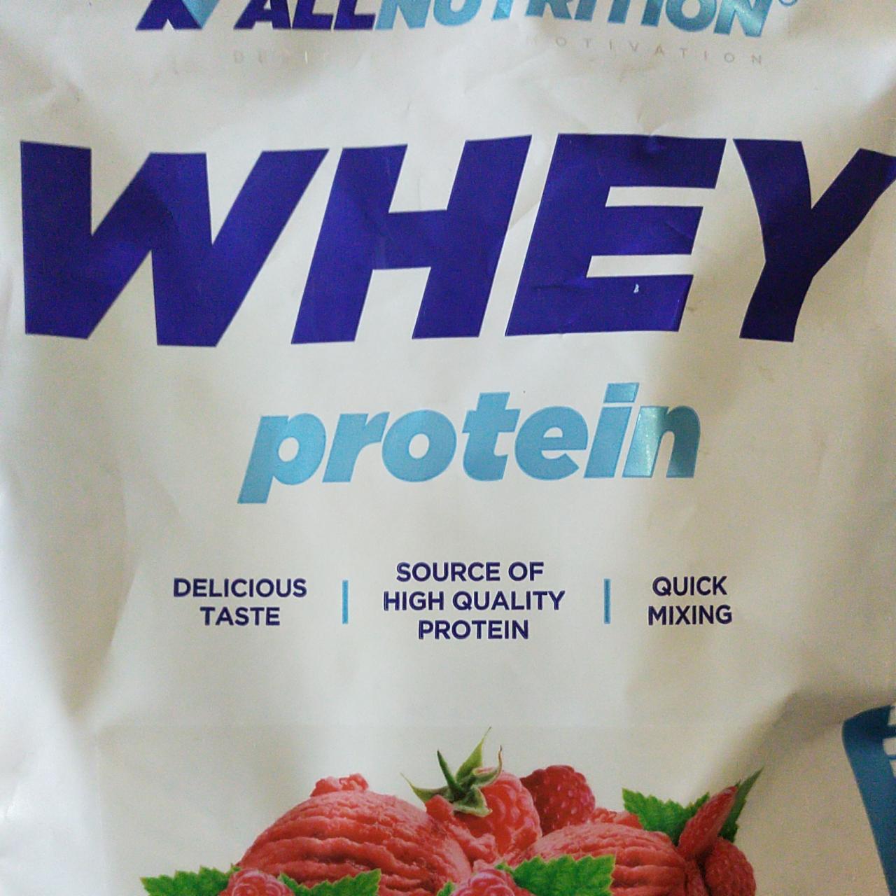Zdjęcia - whey protein rasberry flabour allnutrition