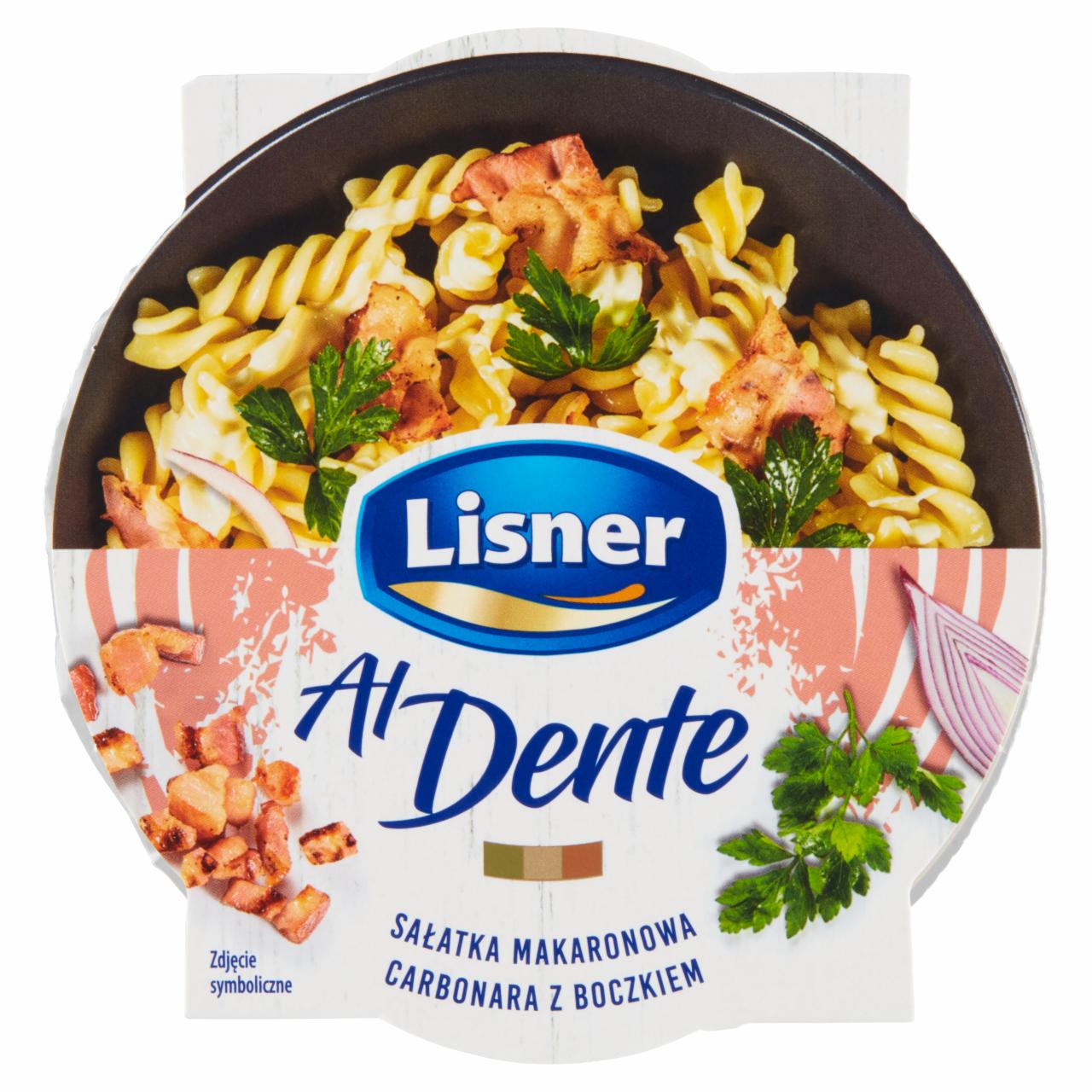 Zdjęcia - Lisner Al Dente Sałatka makaronowa carbonara z boczkiem 150 g