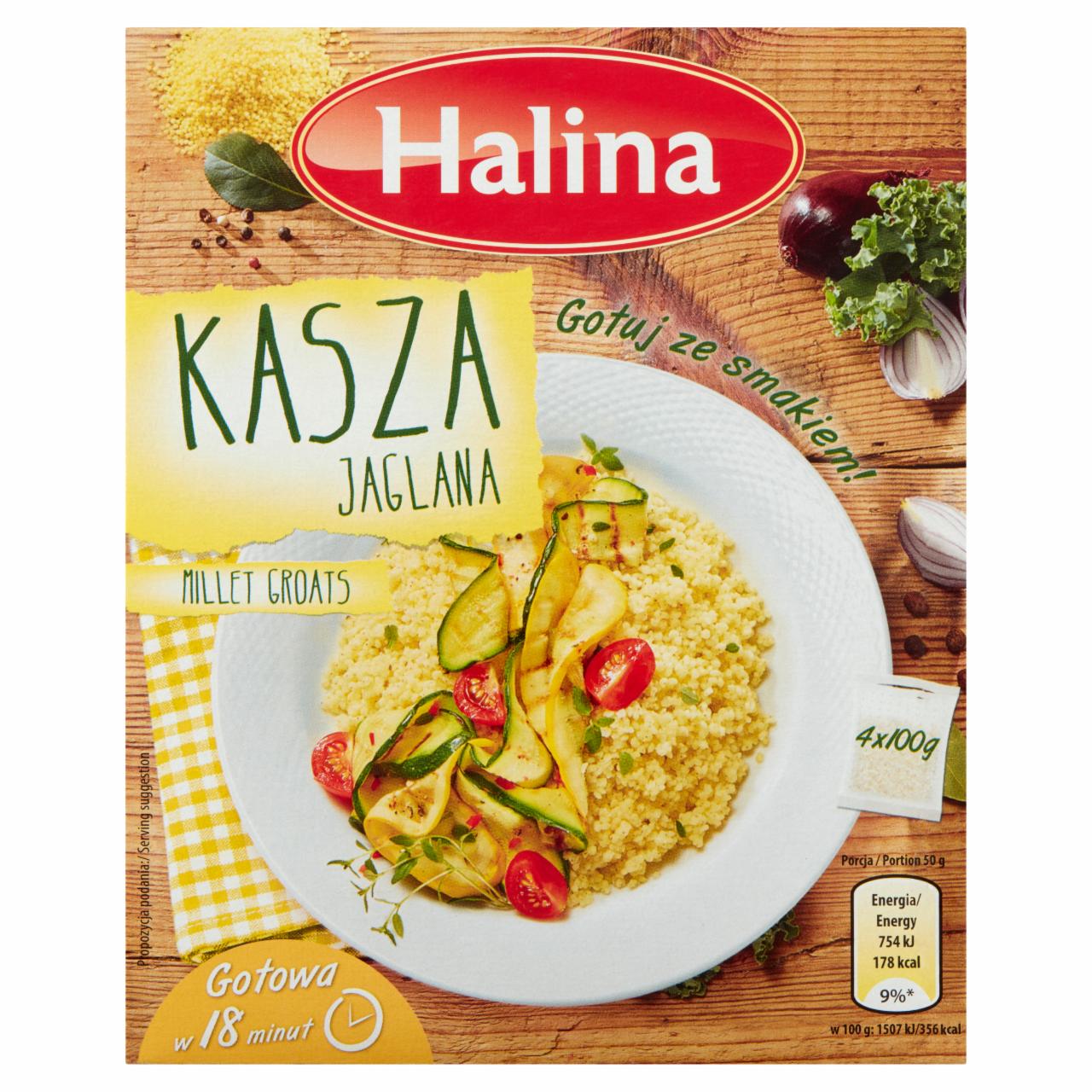 Zdjęcia - Halina Kasza jaglana 400 g (4 x 100 g)