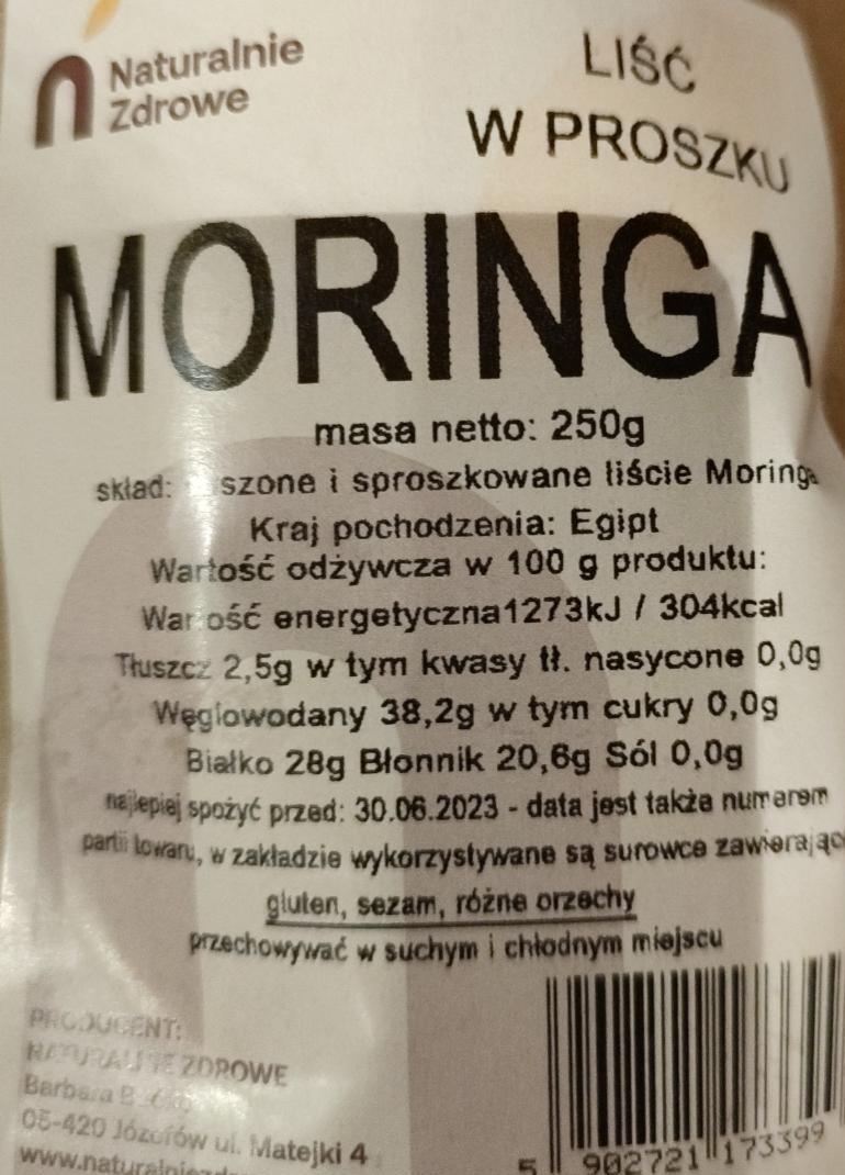 Zdjęcia - Moringa Liść w proszku Naturalnie zdrowe