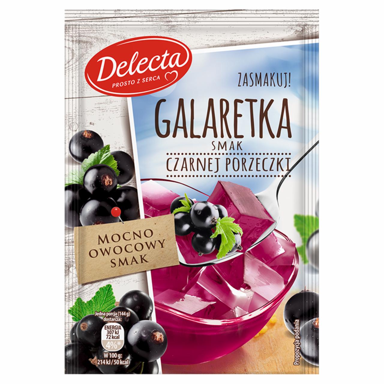 Zdjęcia - Delecta Galaretka smak czarnej porzeczki 75 g