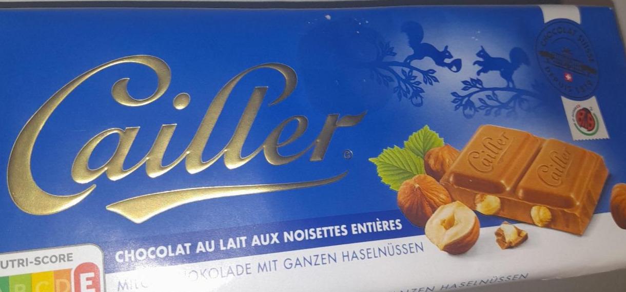 Zdjęcia - Milchschokolade Mit Ganzen Haselnüssen Cailler