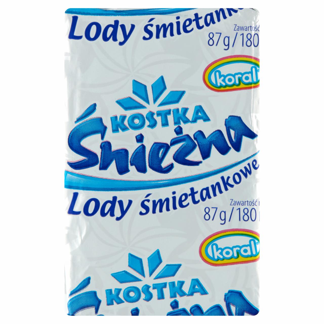 Zdjęcia - Koral Kostka Śnieżna Lody o smaku śmietankowym 180 ml