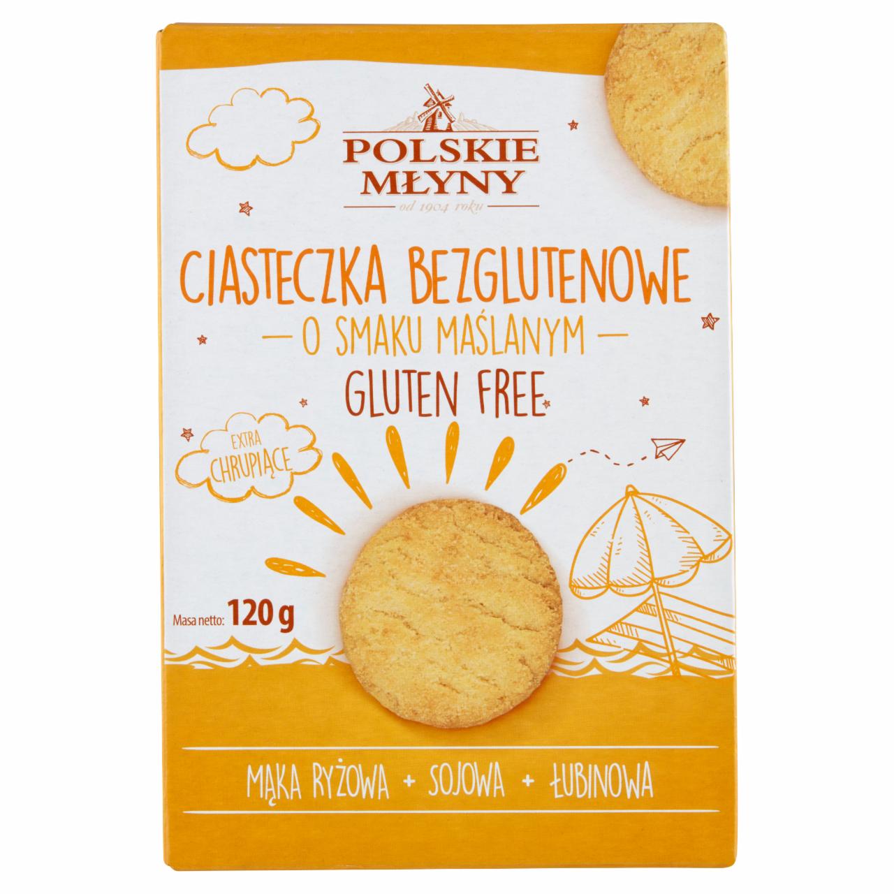 Zdjęcia - Polskie Młyny Ciasteczka bezglutenowe o smaku maślanym 120 g