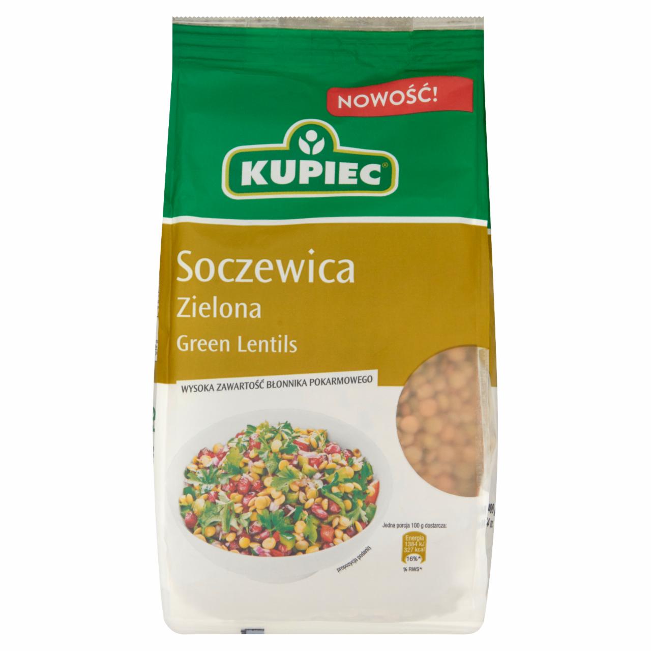 Zdjęcia - Kupiec Soczewica zielona 400 g