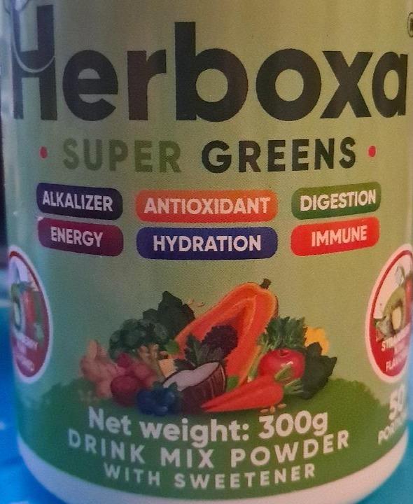 Zdjęcia - Super greens drink mix powder with sweetener Herboxa