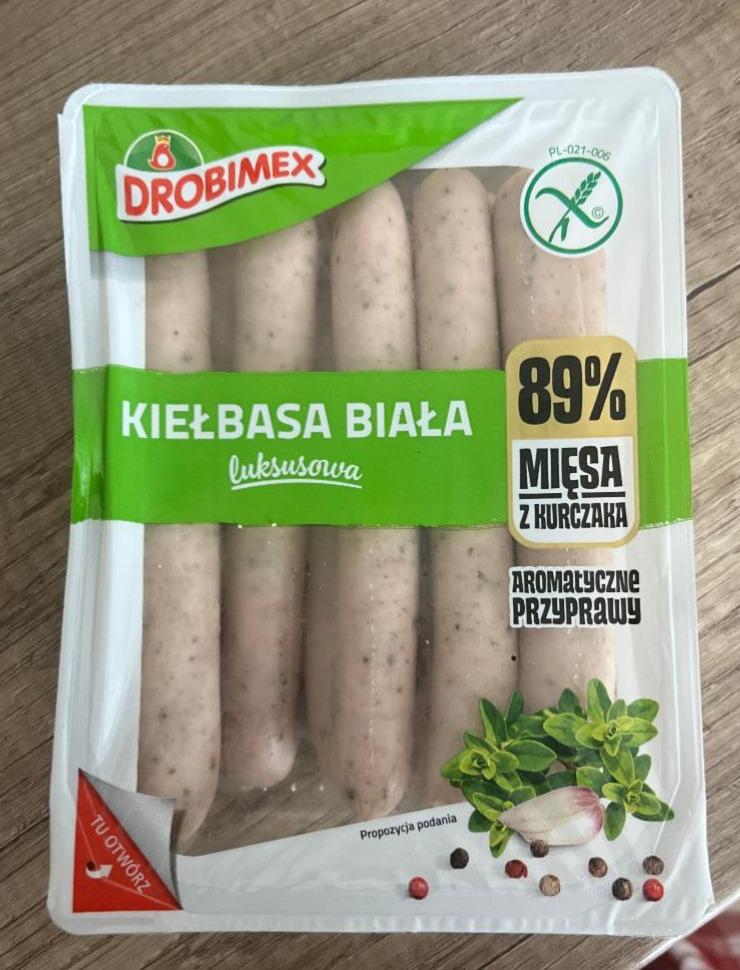 Zdjęcia - kiełbasa biała luksusowa Drobimex