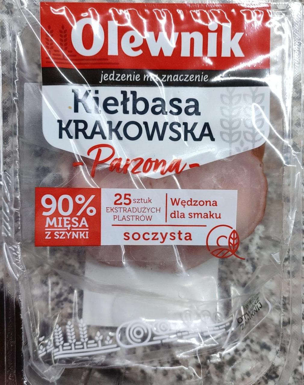 Zdjęcia - Kiełbasa Krakowska Parzona Olewnik