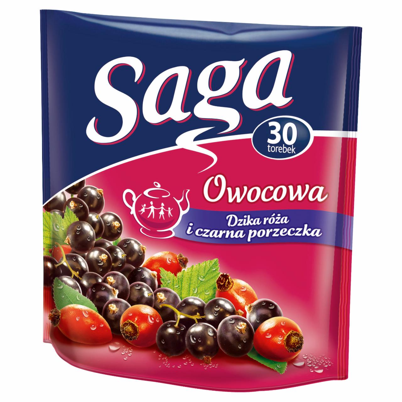 Zdjęcia - Saga Owocowa dzika róża i czarna porzeczka Herbatka 60 g (30 torebek)