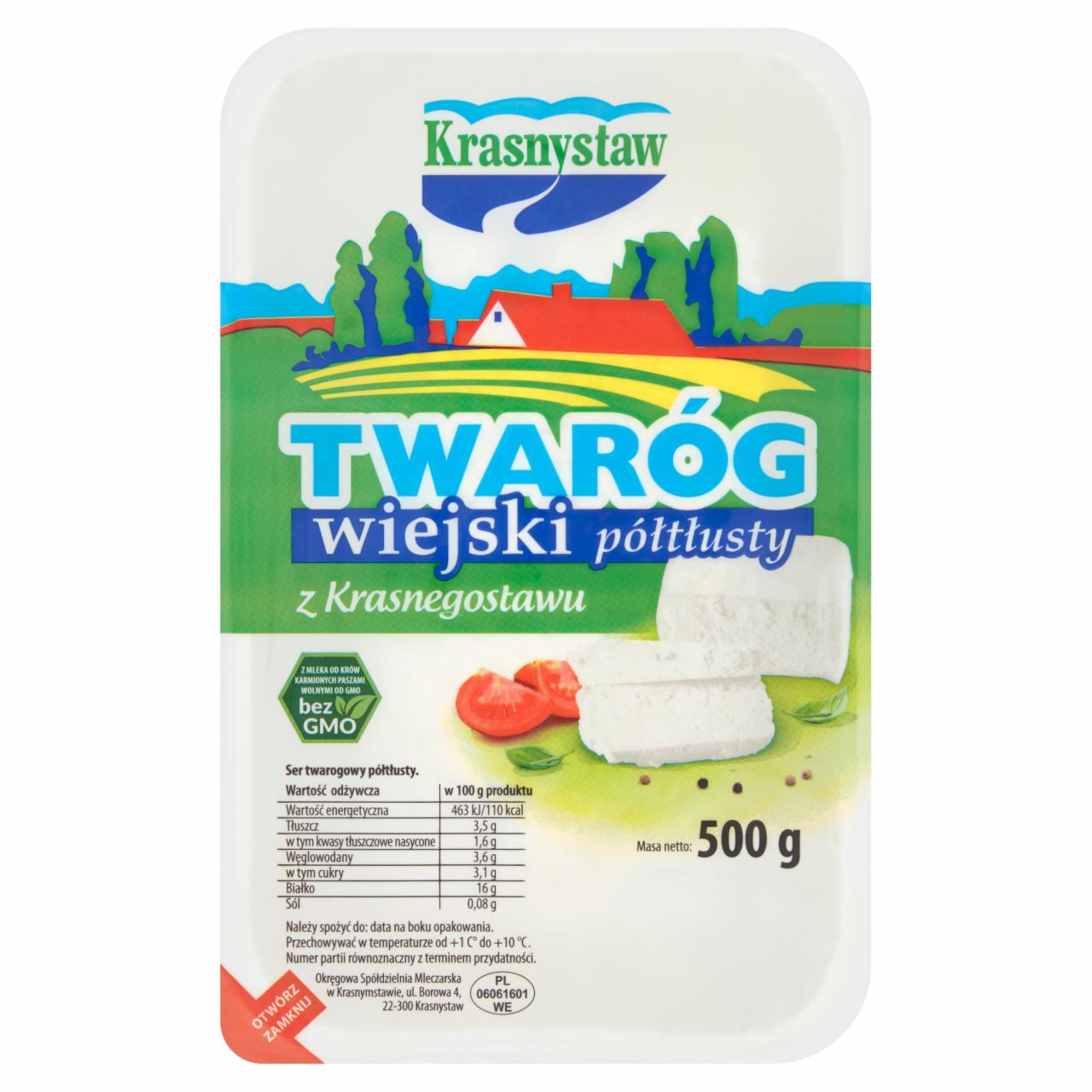 Zdjęcia - Krasnystaw Twaróg wiejski z Krasnegostawu półtłusty 500 g