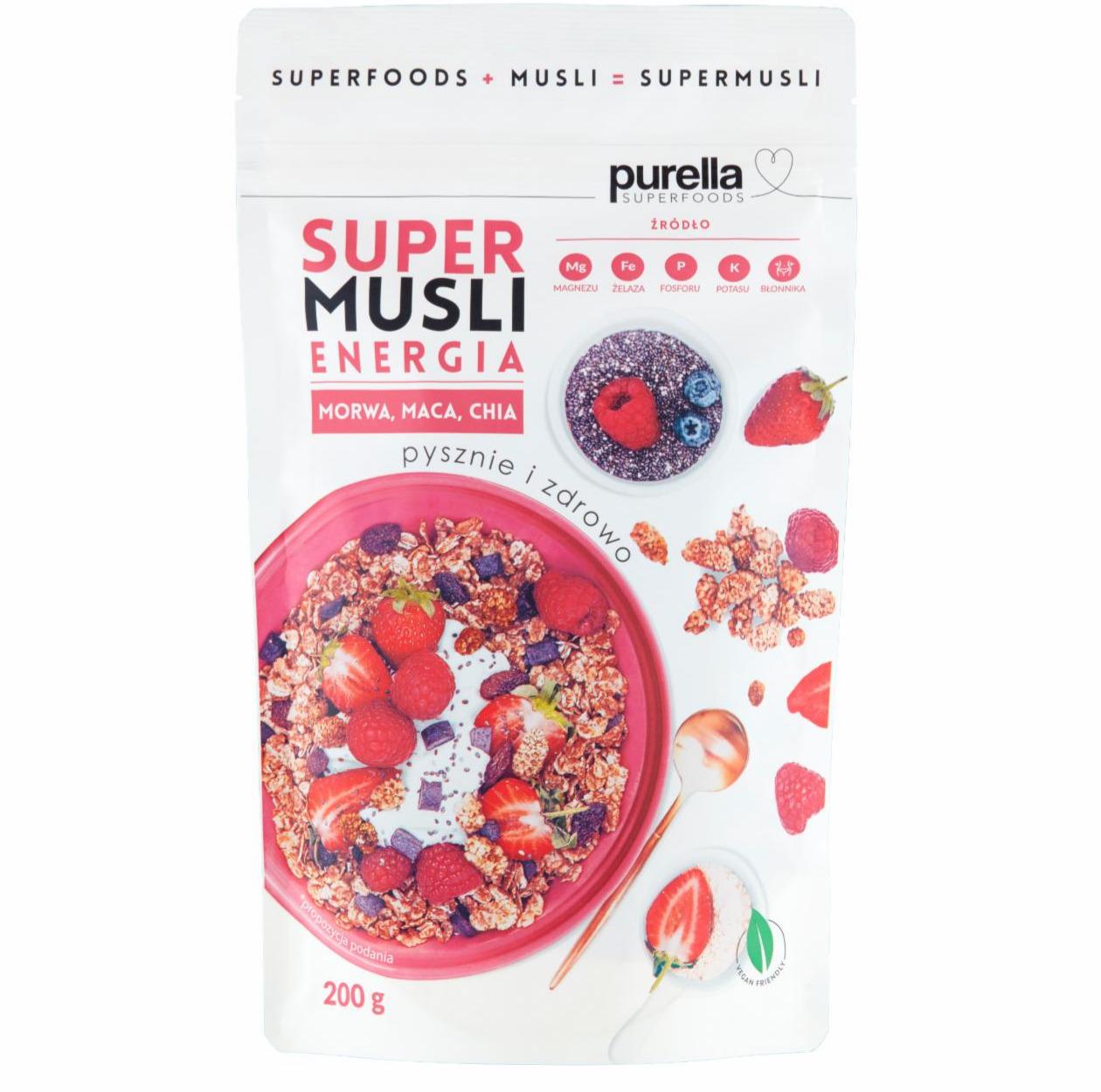 Zdjęcia - Purella Superfoods Supermusli energia 200 g