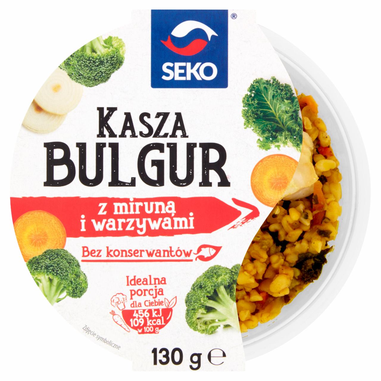 Zdjęcia - Seko Kasza bulgur z miruną i warzywami 130 g