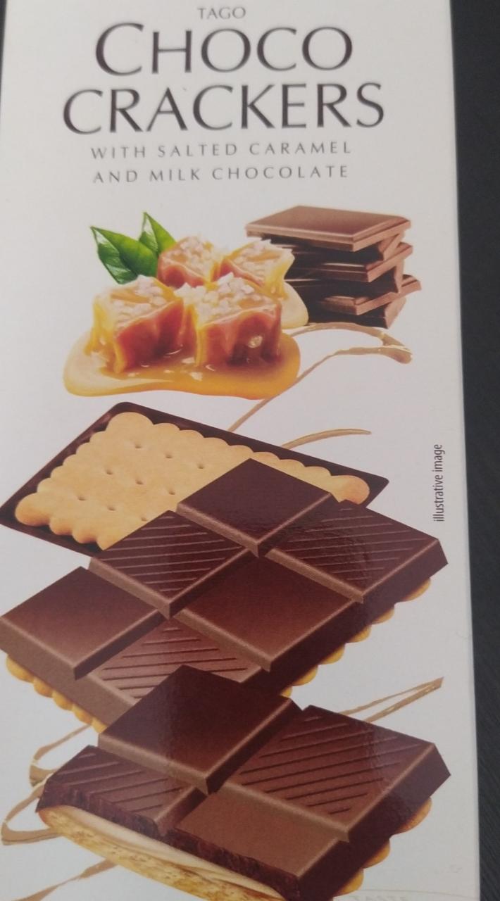 Zdjęcia - Choco Crackers with salted caramel and milk chocolate TAGO