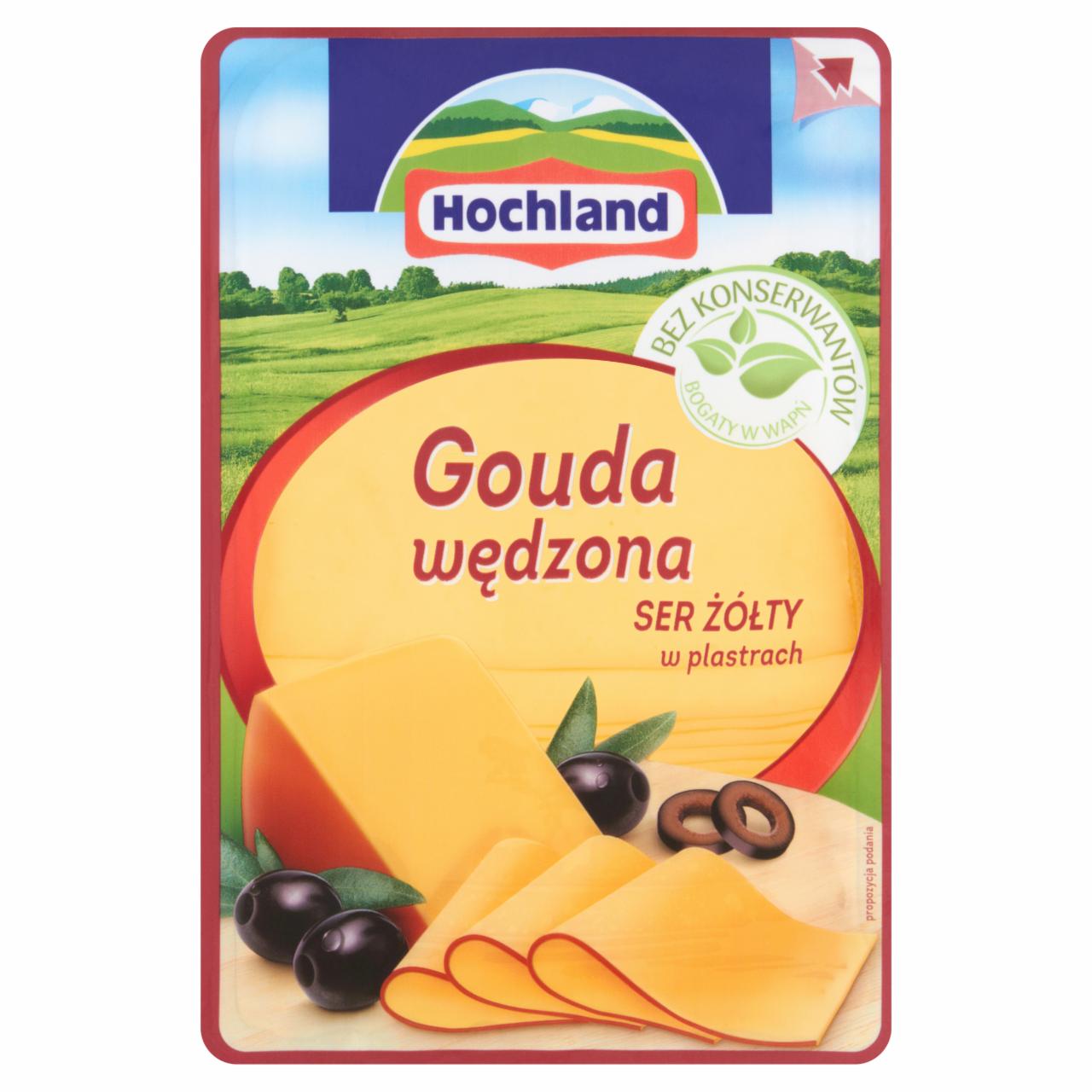 Zdjęcia - Hochland Gouda wędzona Ser żółty w plastrach 150 g