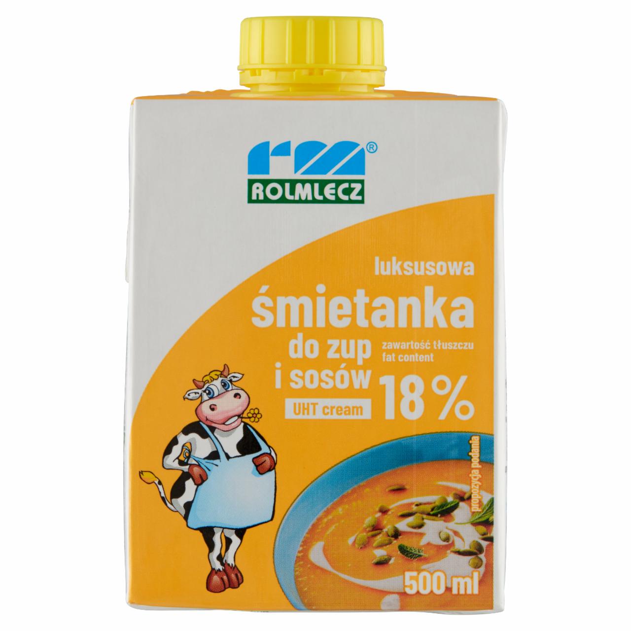 Zdjęcia - Rolmlecz Luksusowa śmietanka do zup i sosów UHT 18% 500 ml