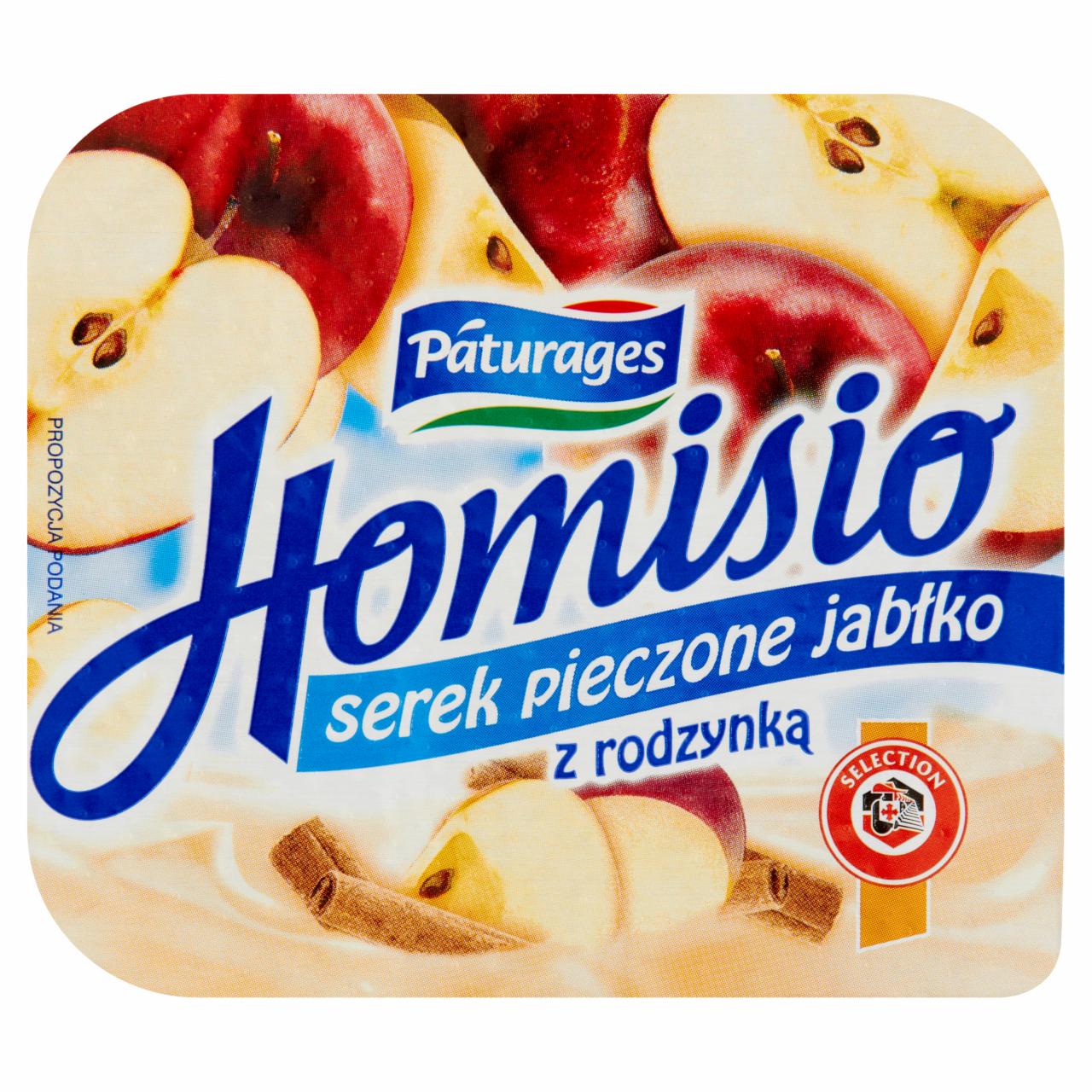 Zdjęcia - Páturages Homisio Serek pieczone jabłko z rodzynką 140 g