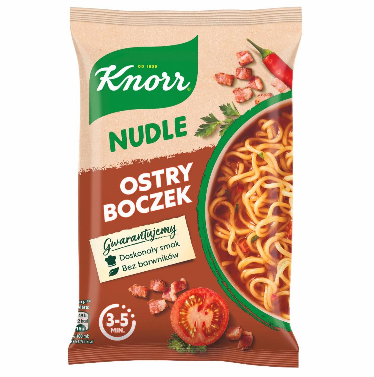 Zdjęcia - Nudle ostry boczek Knorr