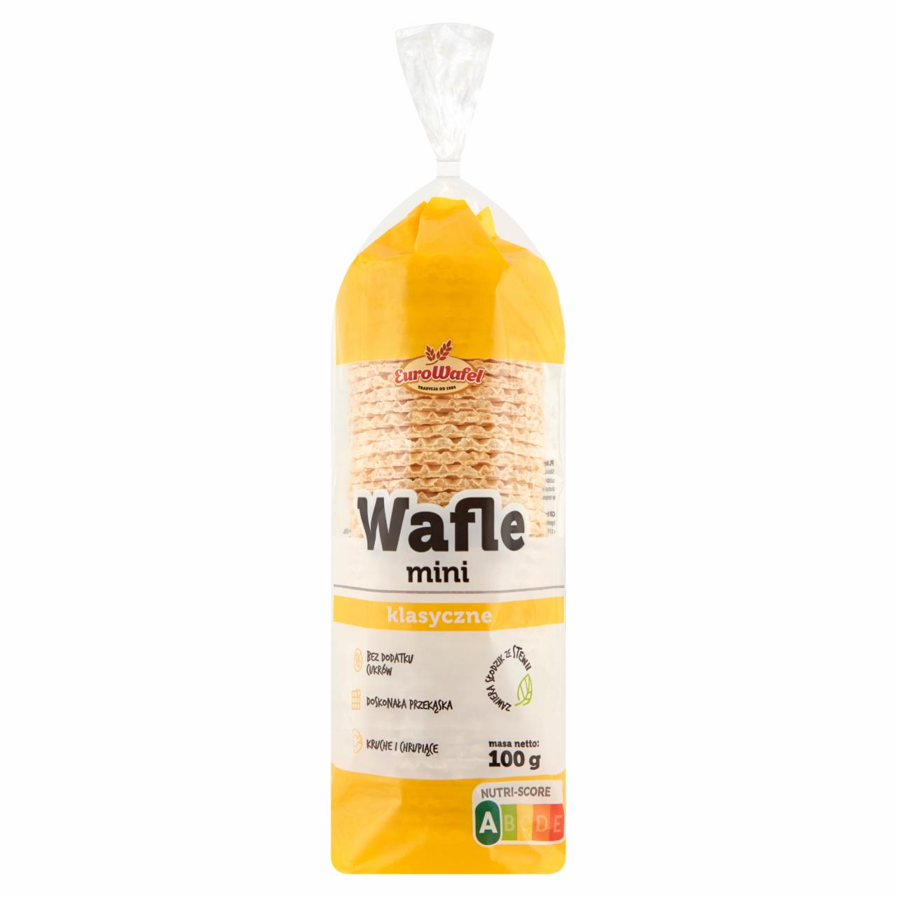 Zdjęcia - Eurowafel Wafle mini klasyczne 100 g