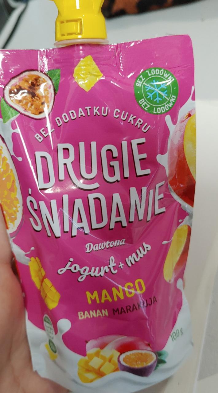 Zdjęcia - Drugie śniadanie Jogurt + mus mango banan marakuja 100 g