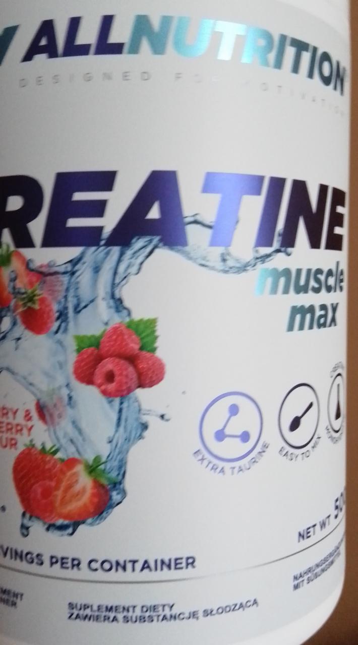 Zdjęcia - Allnutrition Creatine Muscle Max Raspberry-Strawberry