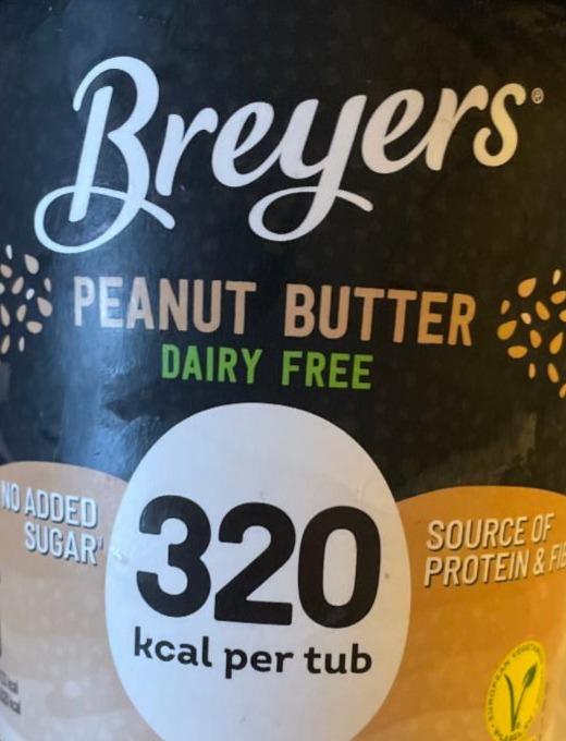 Zdjęcia - Breyers 320 Peanut butter Dairy free Lower sugar