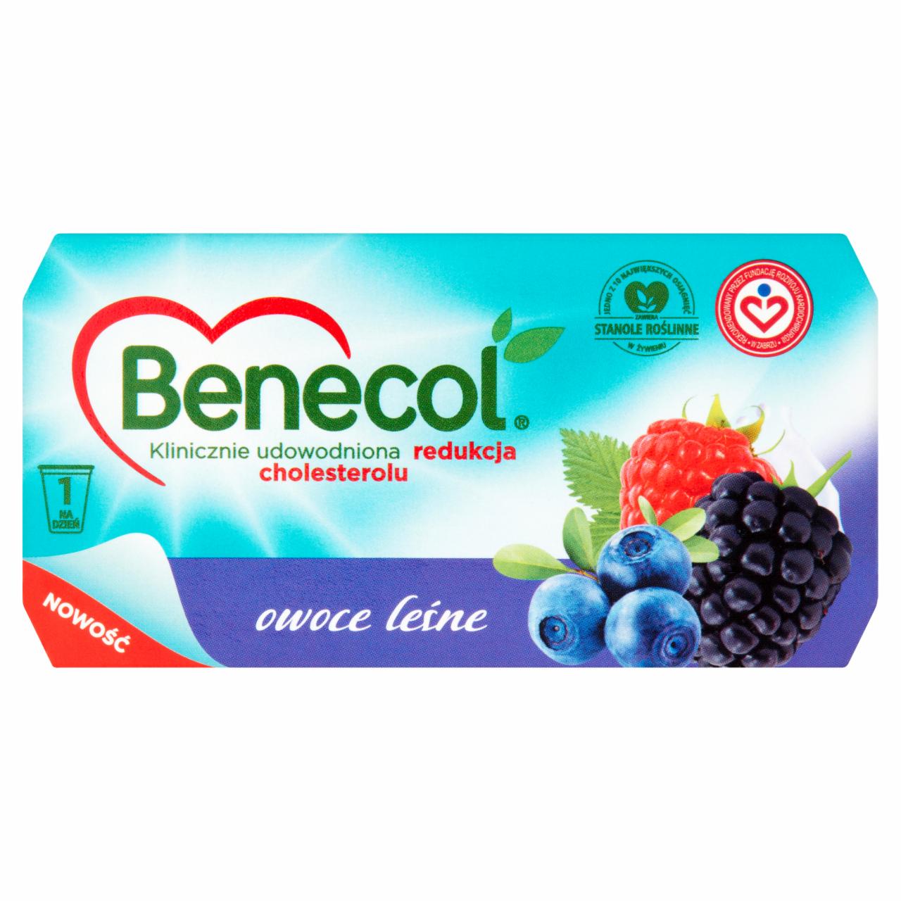 Zdjęcia - Benecol Produkt mleczny z owocami leśnymi z dodatkiem stanoli roślinnych 250 g (2 sztuki)