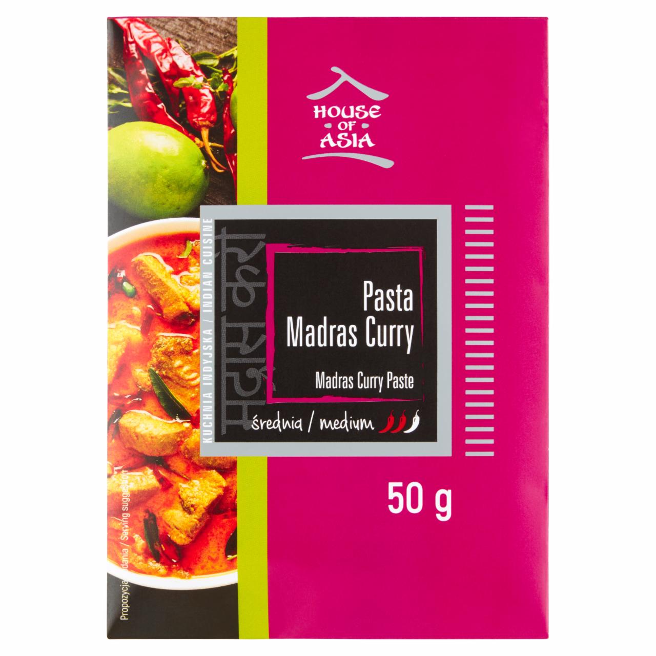 Zdjęcia - House of Asia Pasta Madras Curry średnia 50 g