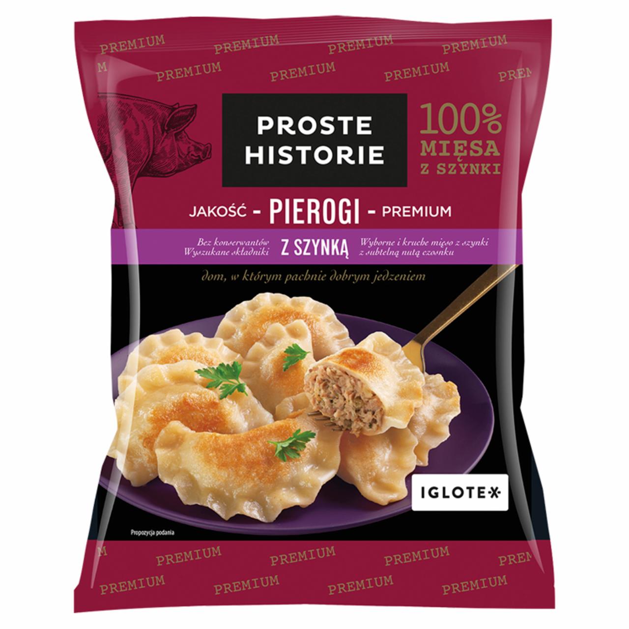 Zdjęcia - Proste Historie Pierogi premium z szynką 400 g