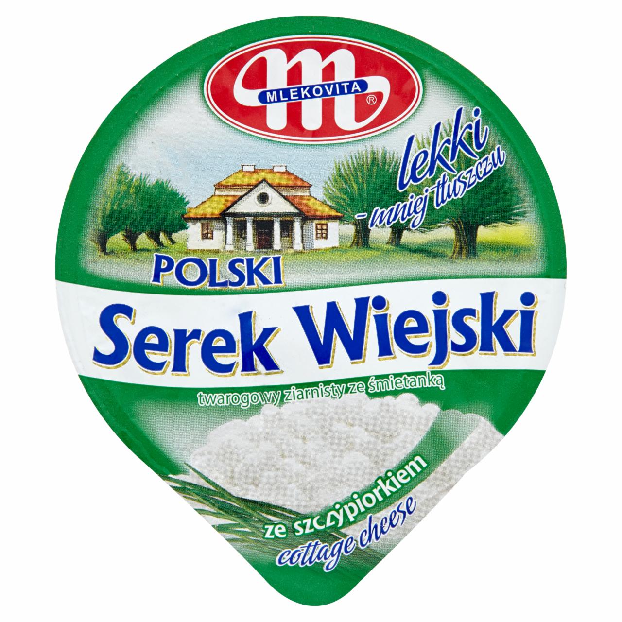 Zdjęcia - Mlekovita Polski Wiejski serek ze szczypiorkiem lekki 150 g