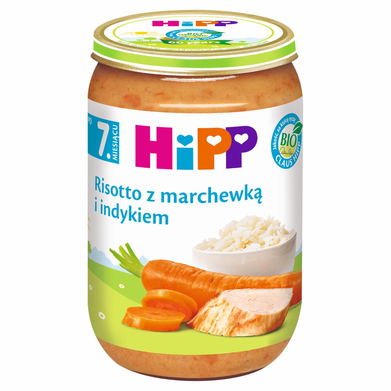 Zdjęcia - HiPP BIO Risotto z marchewką i indykiem po 7. miesiącu 220 g