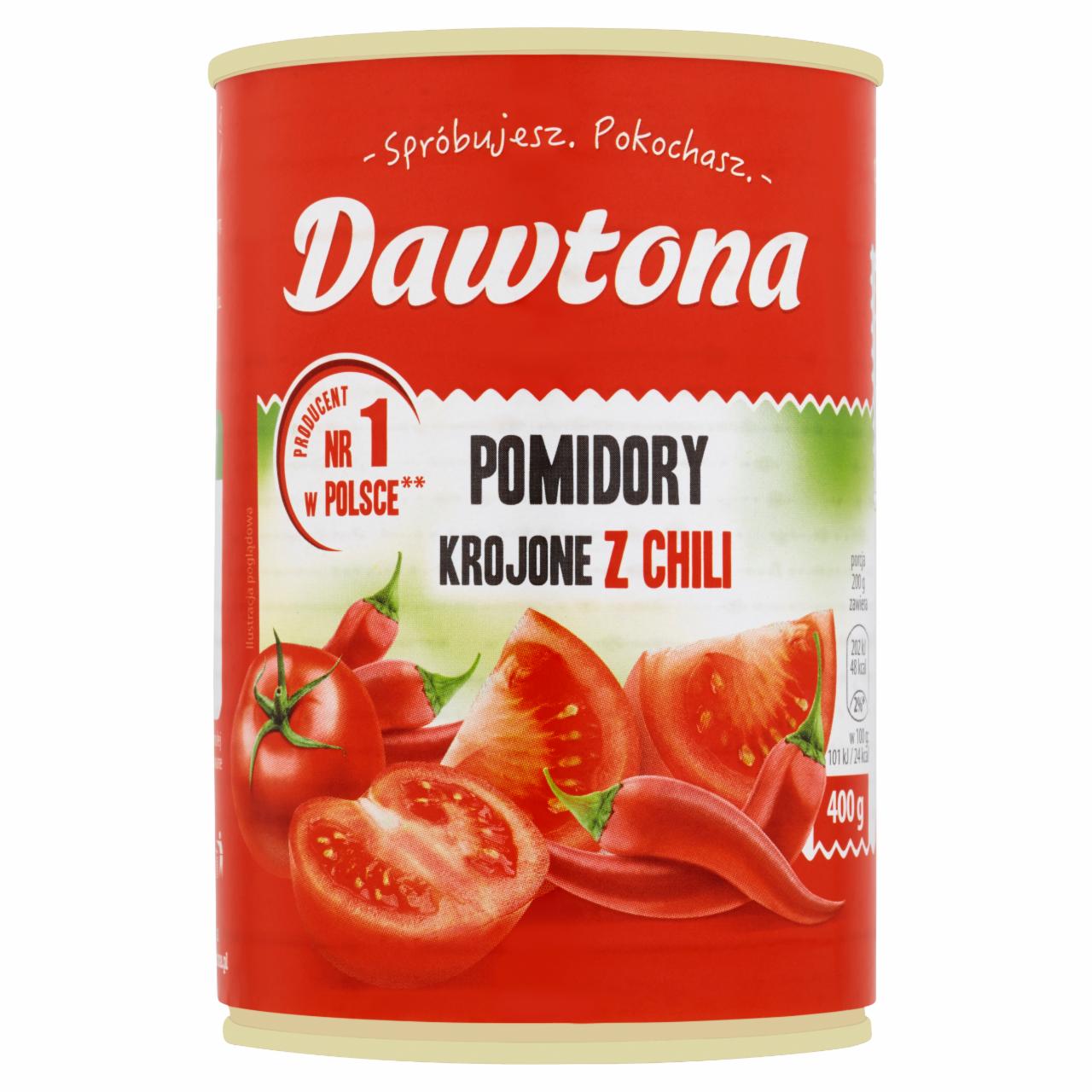 Zdjęcia - Dawtona Pomidory krojone z chili 400 g