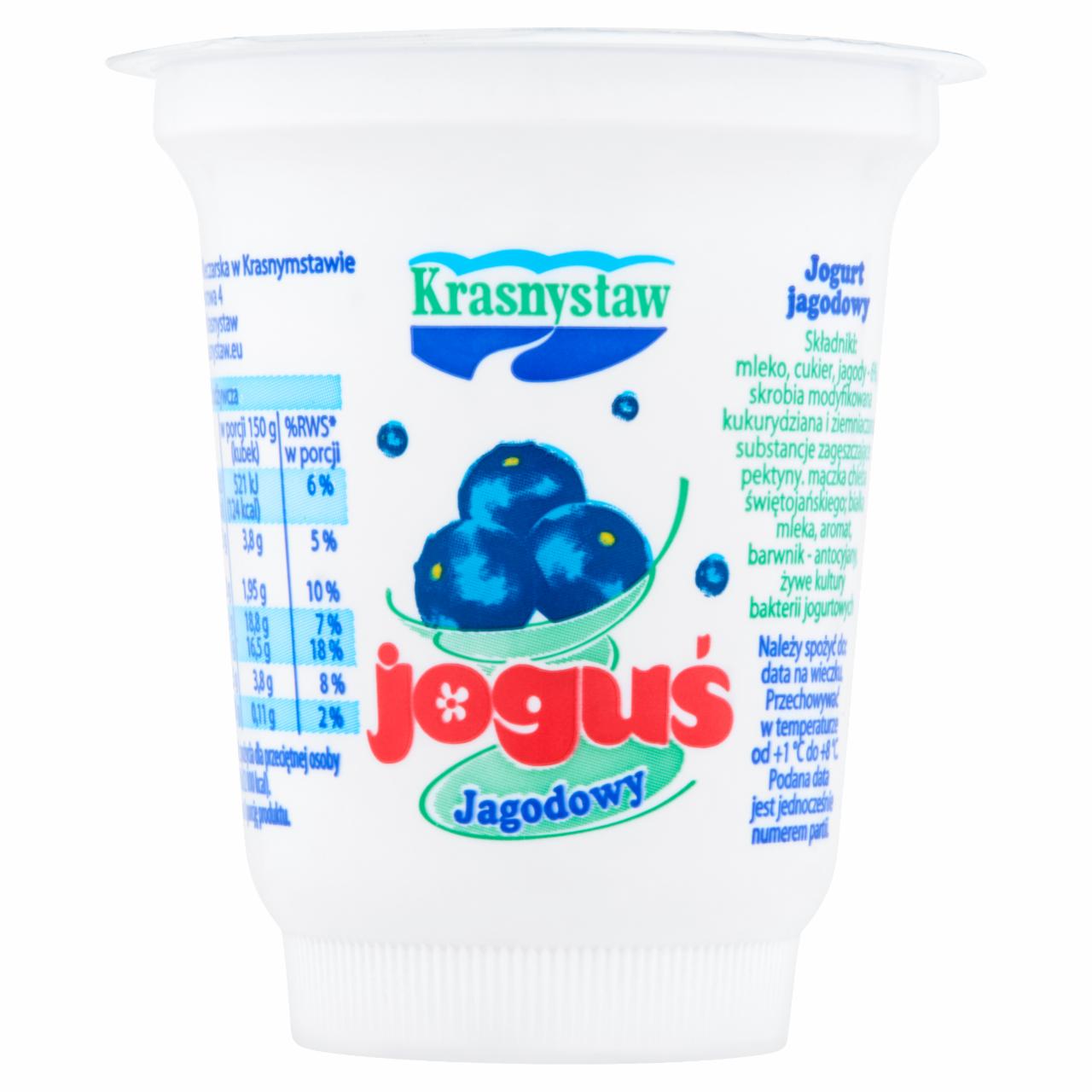 Zdjęcia - Krasnystaw Joguś Jogurt jagodowy 150 g