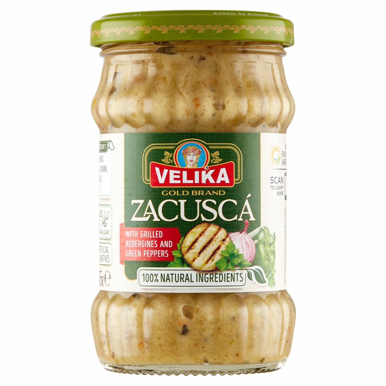 Zdjęcia - Velika Zacuska Pasta warzywna z grillowanego bakłażana i grillowanej zielonej papryki 245 g