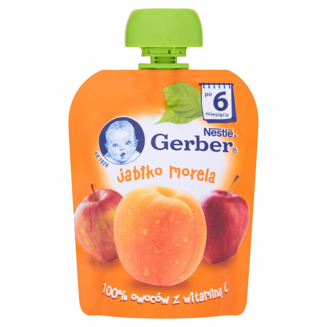 Zdjęcia - Gerber Deserek jabłko morela dla niemowląt po 6. miesiącu 90 g