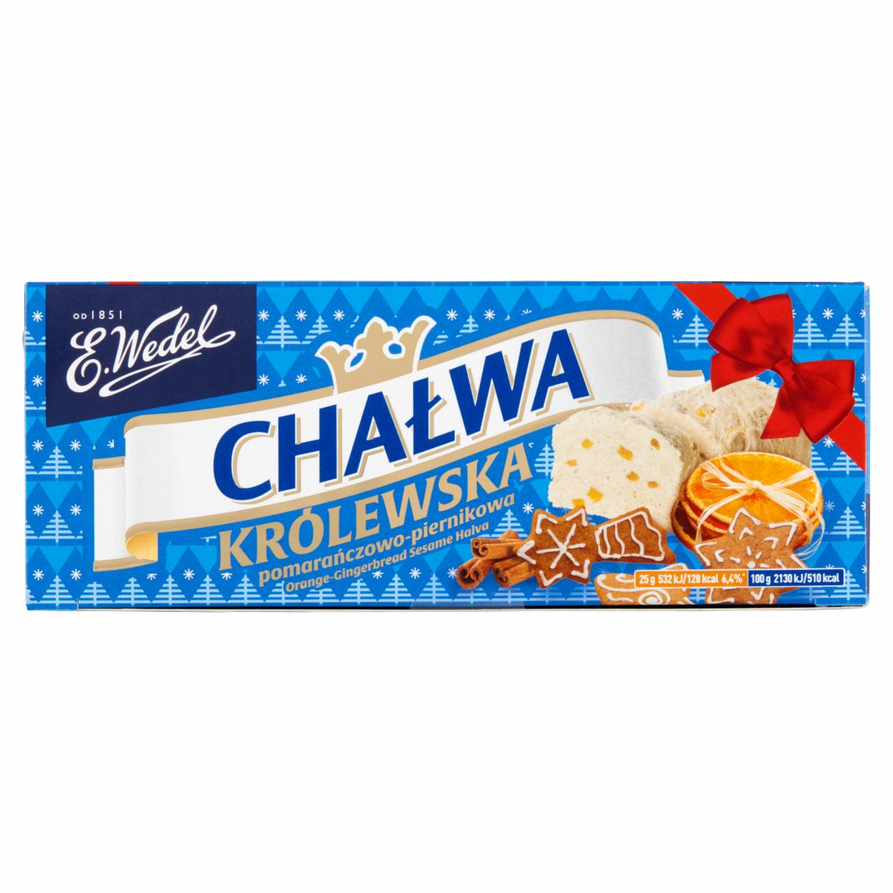 Zdjęcia - E. Wedel Chałwa Królewska pomarańczowo-piernikowa 250 g